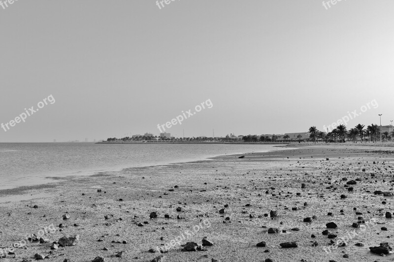 Sea Beach Stones Sky Water