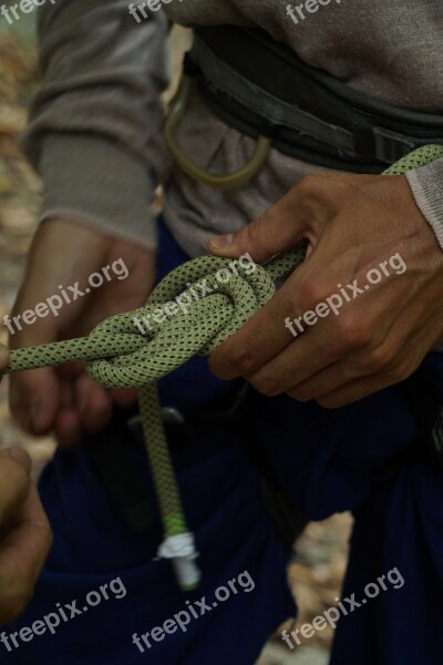 Mountaineering Knot Climb Secure Security