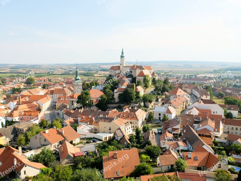 Mikulov Mesto Moravia Architecture Castle