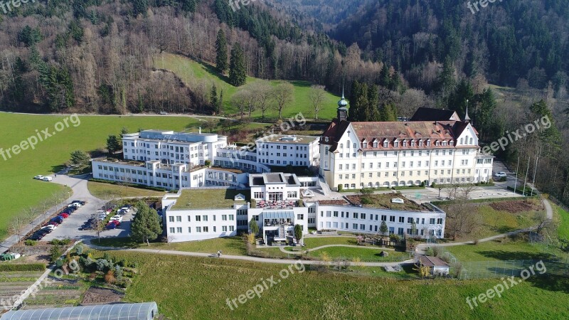 House Zugerbergbahn Train Aerial View Clinic