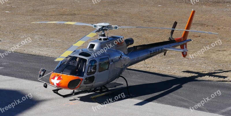 Helicopter Flying Courchevel Free Photos