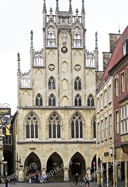 Town Hall Münster Westfalen Gable Jewelery Gable