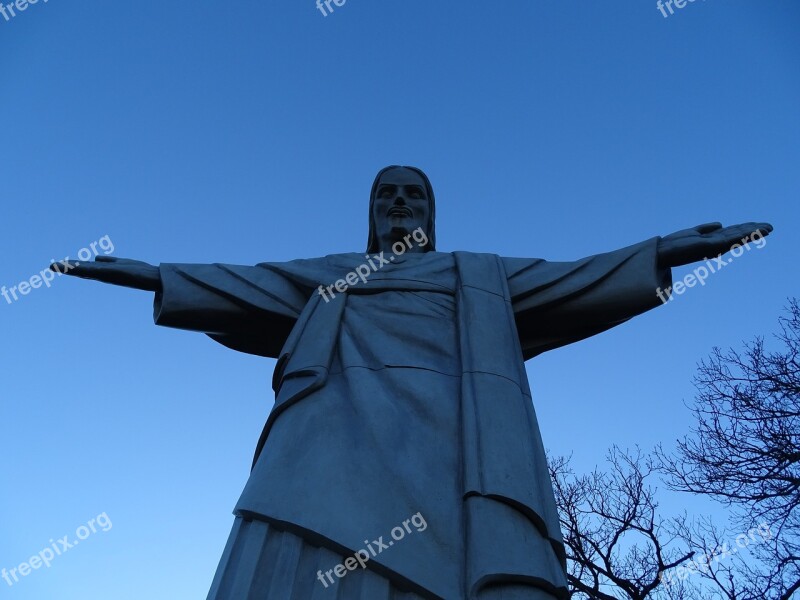 Clinic Figure Statue Christ Sky