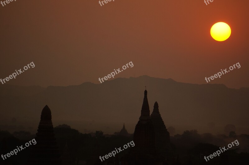 Burma Sun Temple Free Photos