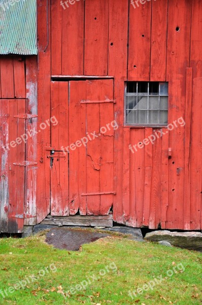 Vermont Barn Door Red Wood