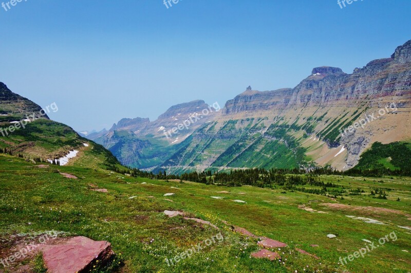 America Usa Montana Glacier National