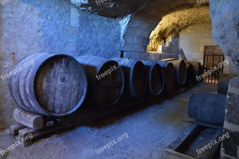 Barrels Wine Barrel Cave Free Photos