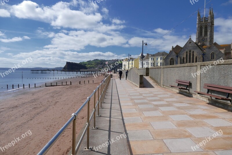 Teignmouth Devon Water Coast Sea