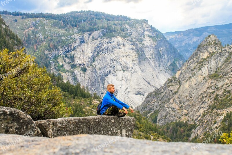 Yosemite Mountains Nature Landscape California