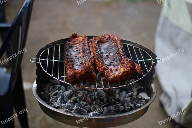 Grill Spare Ribs Summer Barbecue Own