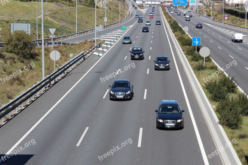 Highway M 40 M 30 Madrid Spain