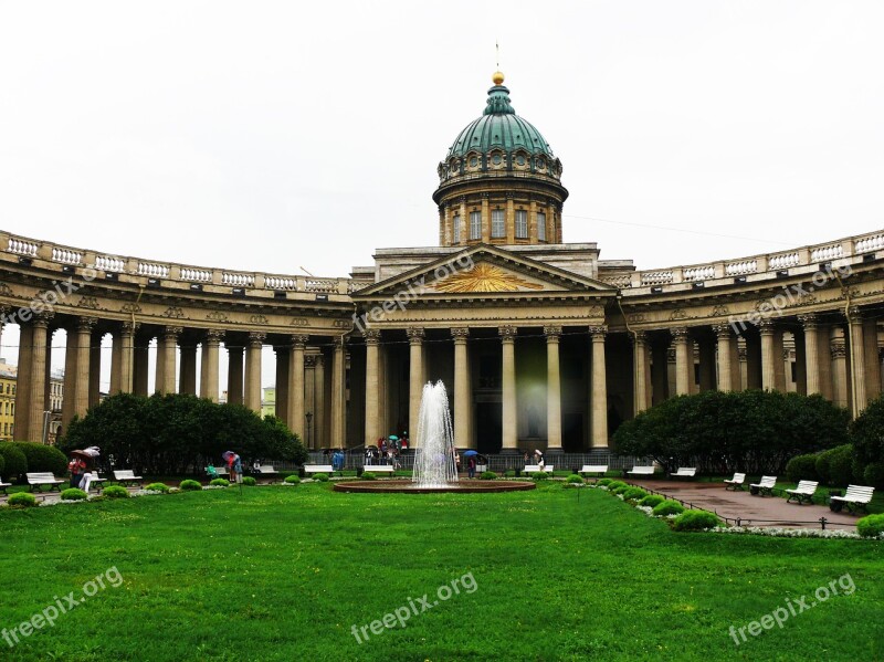 St Petersburg Russia Cathedral Kazan Cathedral Temple Russia