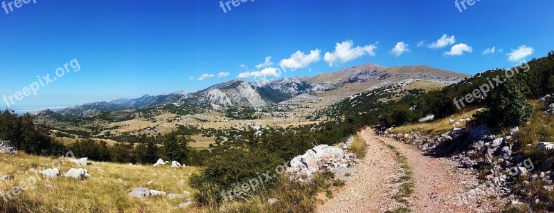 Velebit Mountain Croatia Landscape Scenic