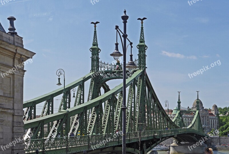 Budapest Liberty Bridge Danube Bridge Danube River