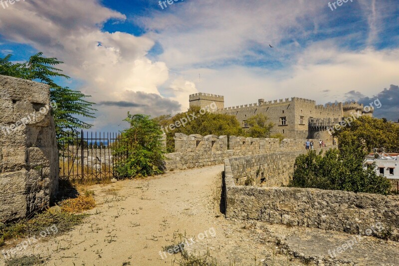 Rhodes Castle Island Greek Greece