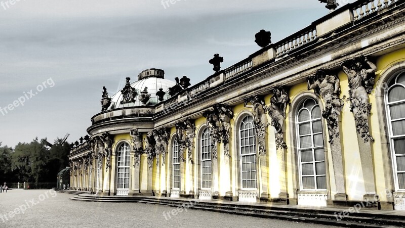 Potsdam Berlin Sans Castle Sanssouci Historically