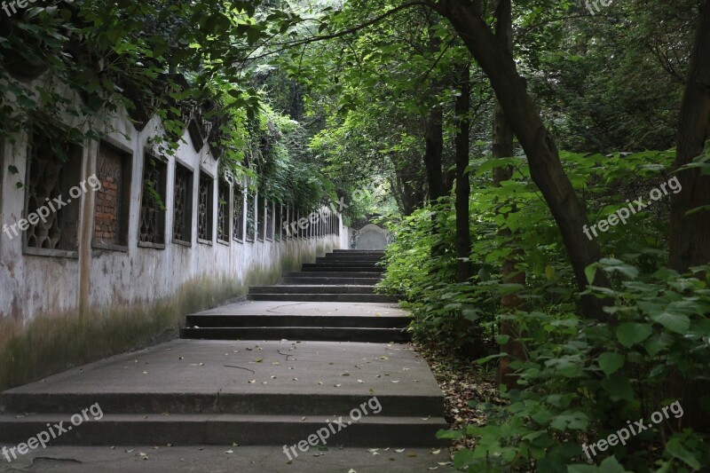 Old Area Stairs Greenway Free Photos