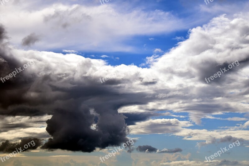 Clouds Sky Blue Dark Clouds Clouds Form