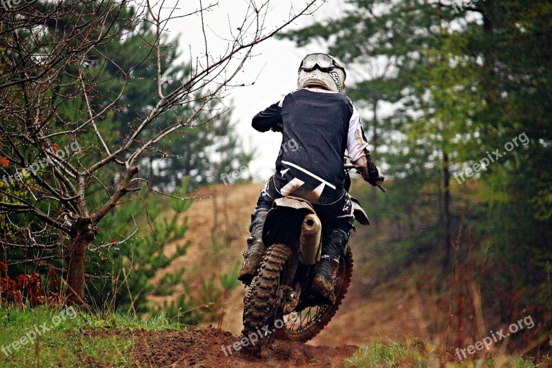 Enduro Dirtbike Motocross Athletes Motocross Ride