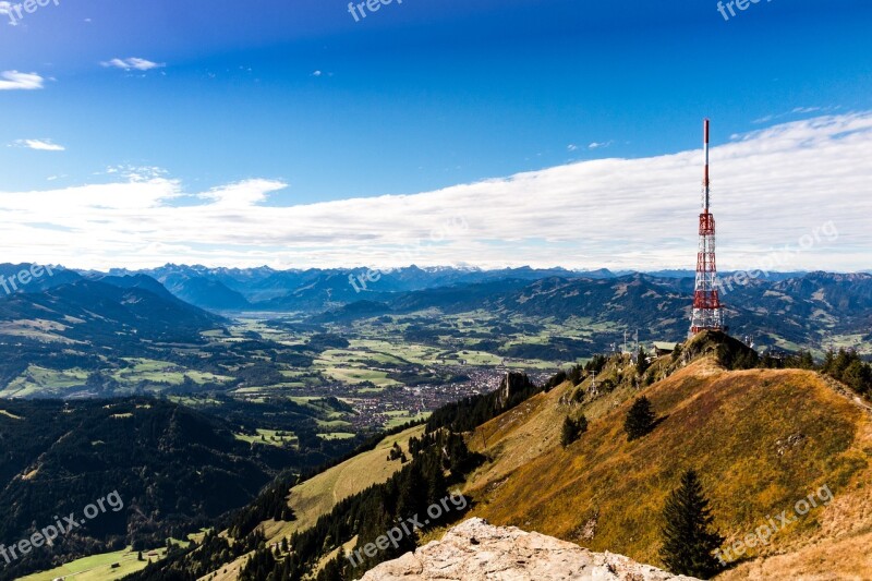 Greened Allgäu Alpine Foothills Mountain Landscape