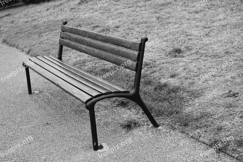 Public Bench Park Garden Sitting Based