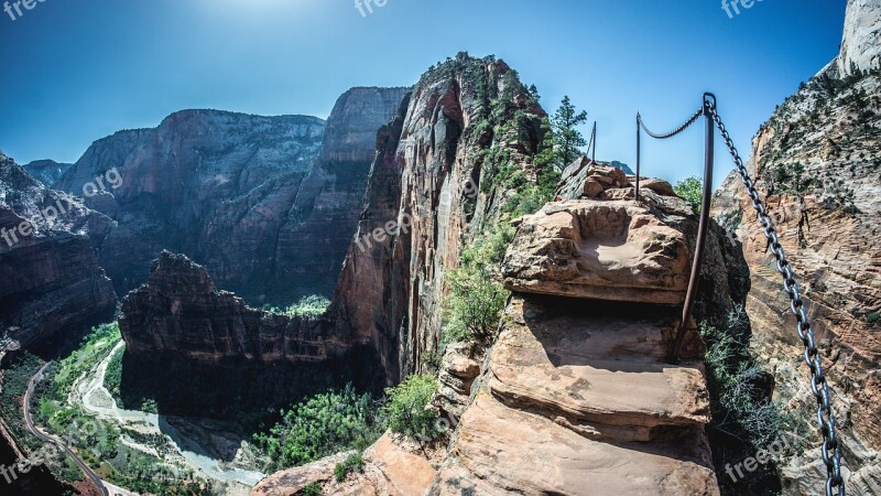 Angels Landing Zion Zion National Park Nature Utah