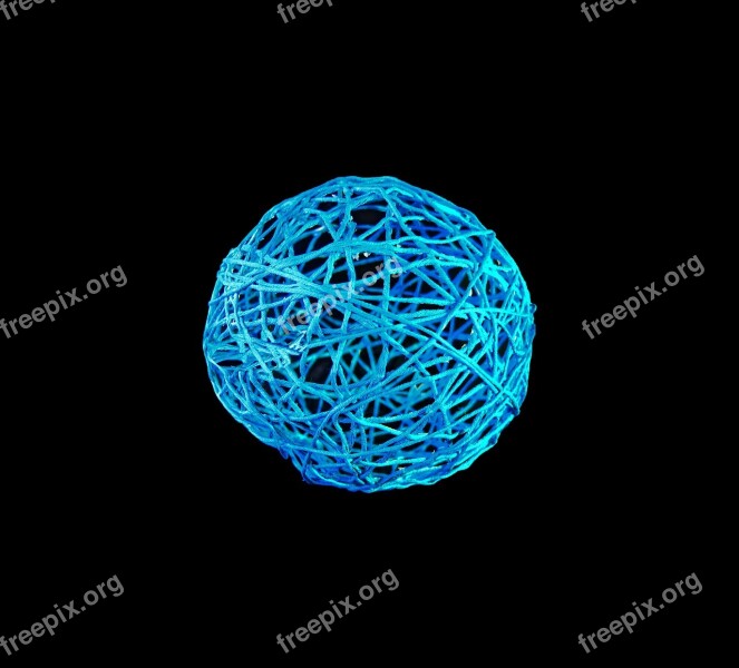 Round Blue Ball Background Design