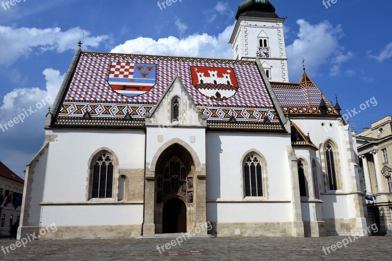 Church Architecture Tourism Zagreb Historical