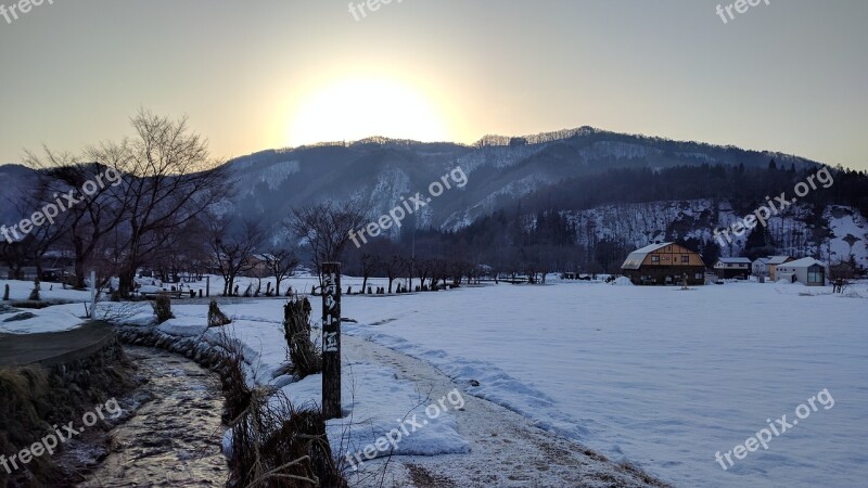 Snow Brook Asahi Snowmelt Landscape