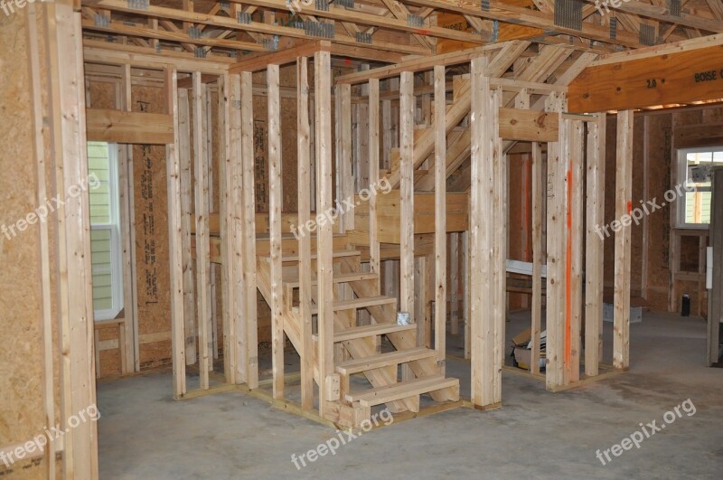 New Construction Framing Timbers Home Build