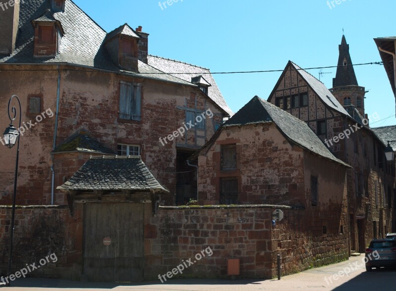 Marcillac Aveyron House Street Old House