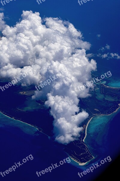 Island Clouds Sky In The Sky Above Island