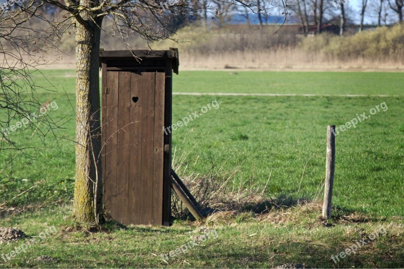 Toilet Nature Meadow Wc Toilet Cabin