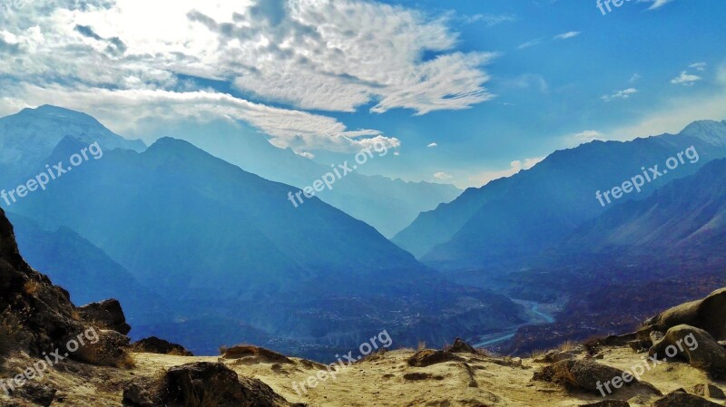 Mountain Blue Landscape Nature Sky