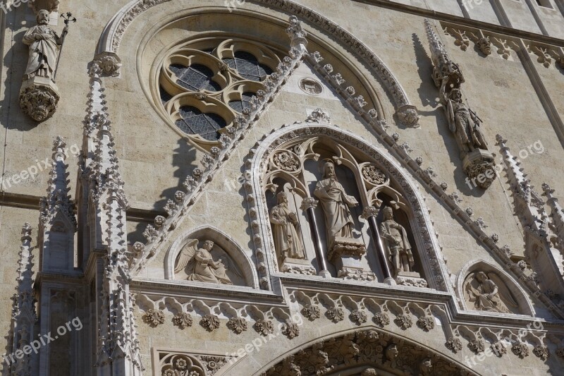 Cathedral Monument History Zagreb Croatia