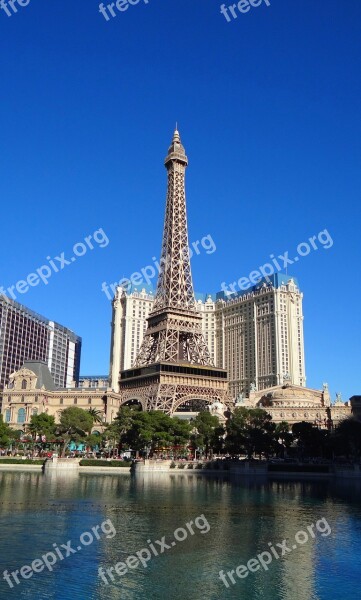 Las Vegas Eiffel Tower Las Vegas Strip Paris Casino Landmark