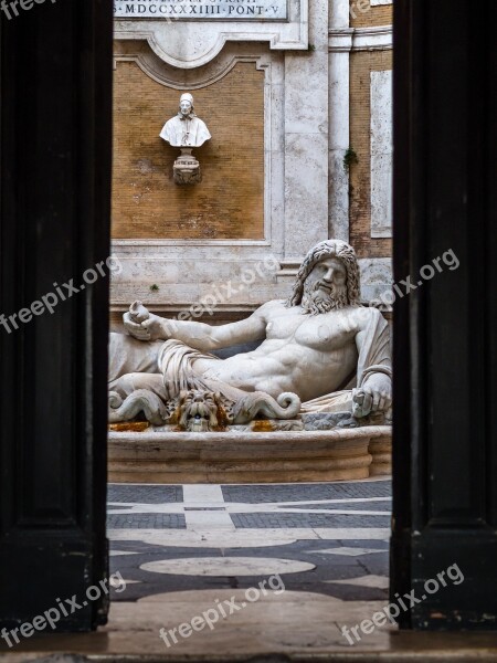 Italy Rome Campidoglio Architecture Old