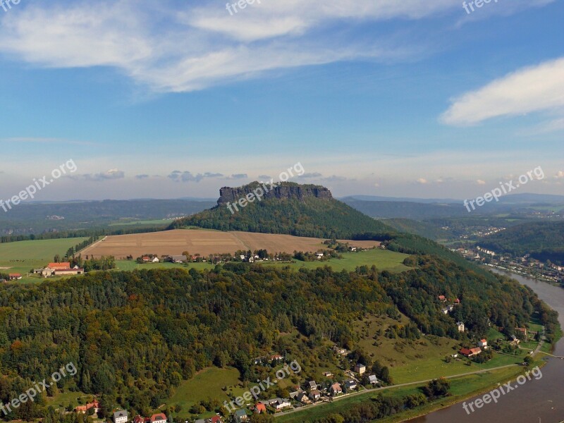 Lily Stone Saxon Switzerland Elbe Sandstone Mountains Rock Elbe