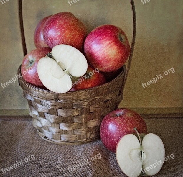 Apples Still Life Fruit Healthy Fruit Season