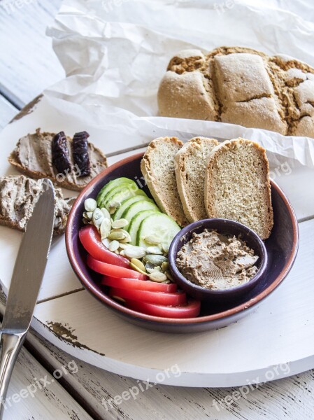 Bread Food Pate Home Breakfast