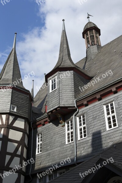 Frankenberg Hessen Germany Waldeck-frankenberg 500 Years Old Town Hall