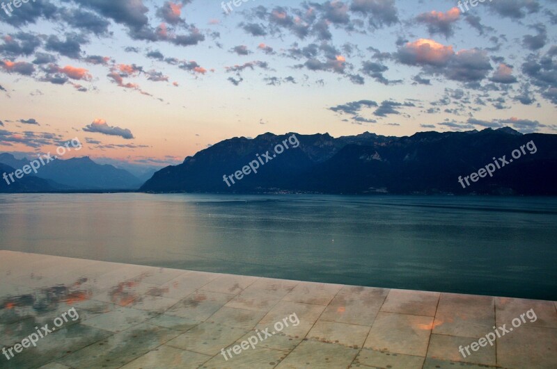 Lake Leman Switzerland Lake Geneva Chexbres