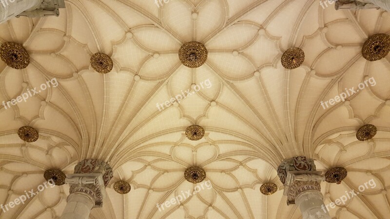 Ceiling Architecture Saragossa Geometry Free Photos