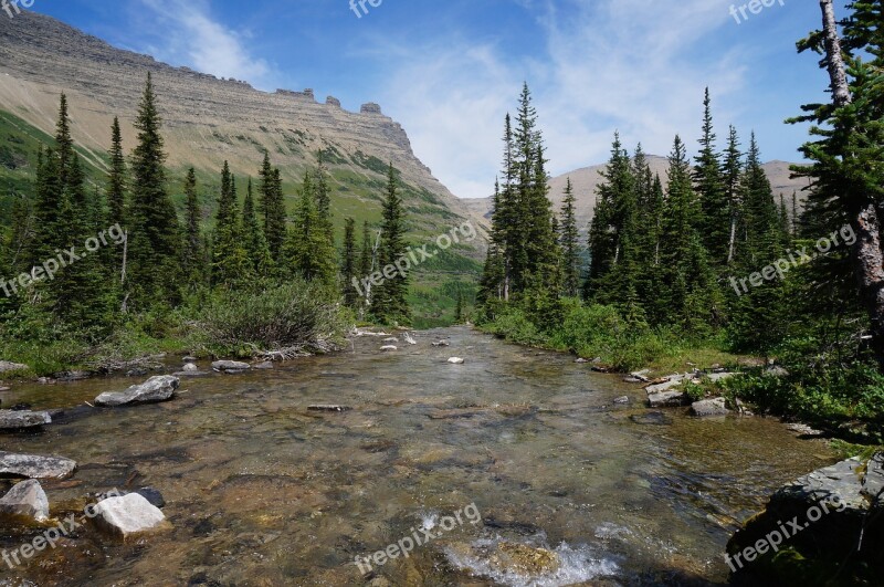 America Usa Montana Glacier National