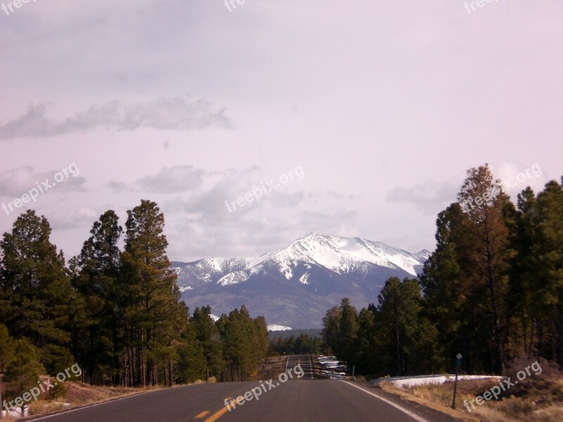 Highway Mountains Sky Road Travel