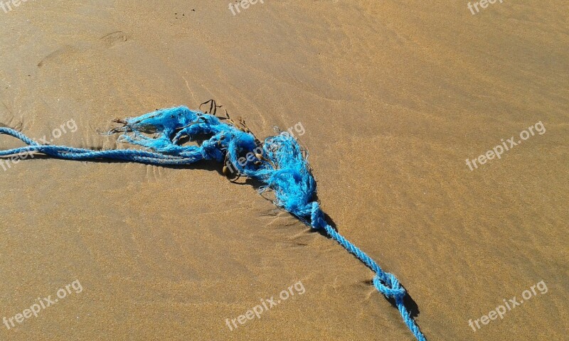 Rope Sand Abstract Colour Beach