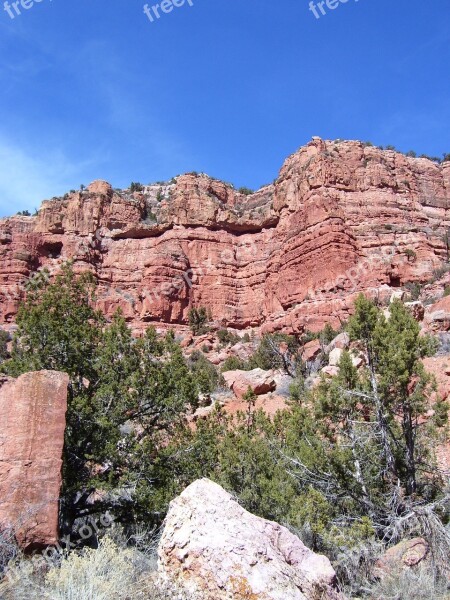 Red Rocks Red Canyon Red Cliffs Free Photos