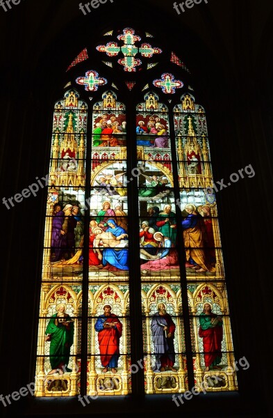 Dom Cologne Cathedral Landmark Church Window