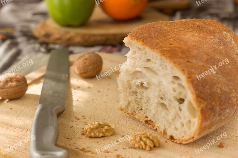 Bread Fresh Morning Breakfast Knife