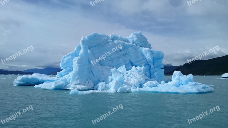 Ice Lake Boat Iceberg Winter